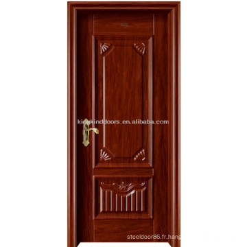 En acier couleur 2014 New Style porte King-15 en bois pour chambre intérieur utilisé porte en bois massif